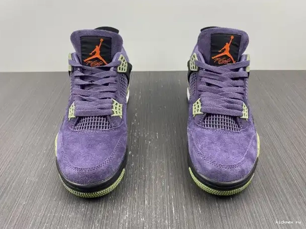 Rep Kickmax Jordan AQ9129-500 Air 4 Purple Canyon WMNS 0323
